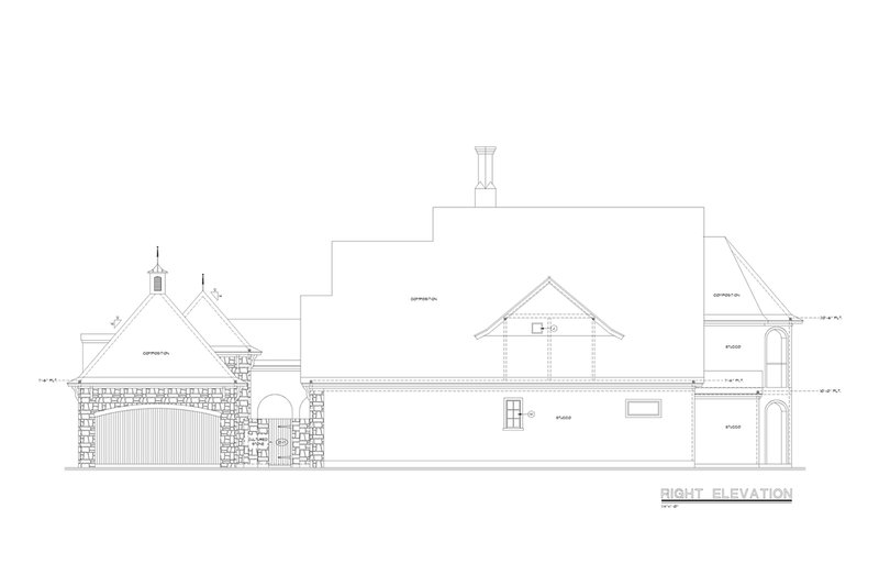 House Design - Exterior - Other Elevation 1 for European House Plan #20-2569 - 4 bed, 4.5 bath
