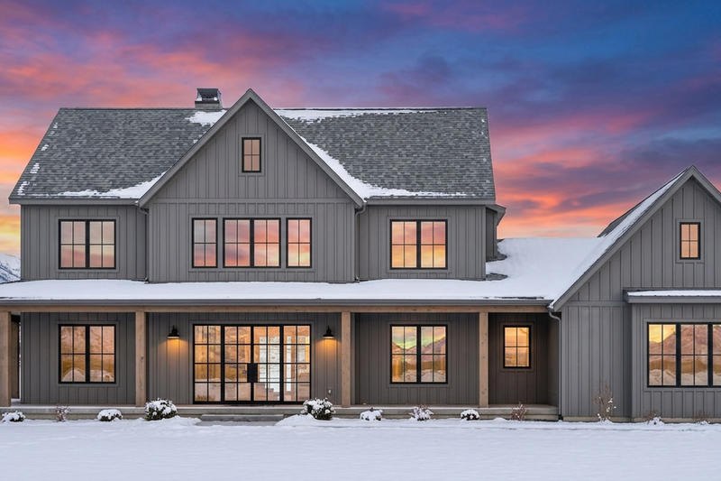 Architectural House Design - Exterior - Front Elevation 4 for Farmhouse House Plan #1096-200 - 5 bed, 5.5 bath
