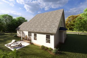 Exterior - Rear Elevation for Cottage House Plan #513-2214 - 4 bed, 4 bath