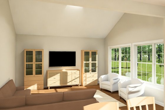 Interior - Family Room for Cottage House Plan #513-2420 - 3 bed, 2 bath