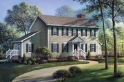 Colonial Style House Plan - 4 Beds 2.5 Baths 2032 Sq/Ft Plan #57-203 