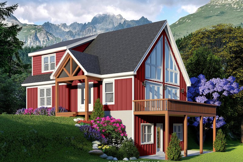 Architectural House Design - Southern Exterior - Front Elevation Plan #932-840