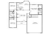 European Style House Plan - 3 Beds 2 Baths 1098 Sq/Ft Plan #6-211 