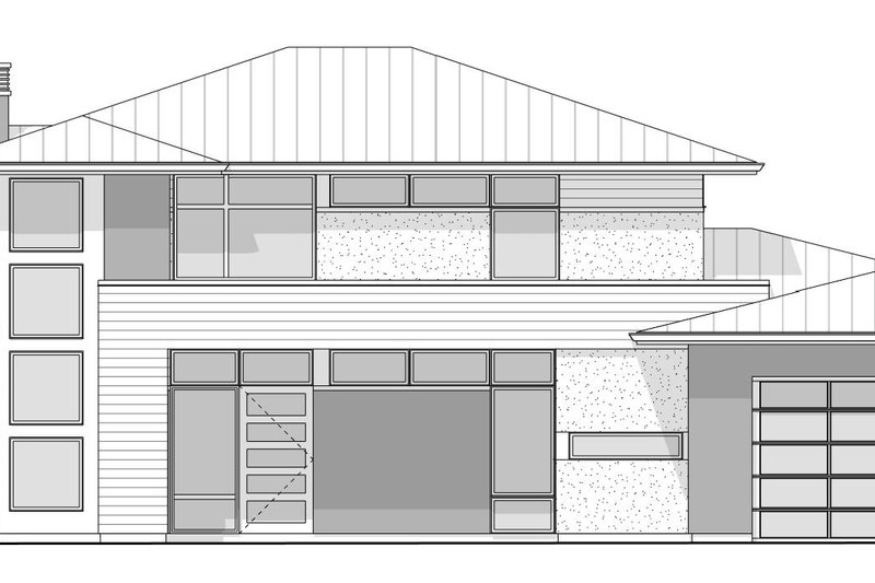 Dream House Plan - Exterior - Front Elevation 2 for Contemporary House Plan #1114-101 - 5 bed, 4.5 bath
