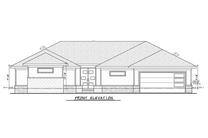 Dream House Plan - Exterior - Front Elevation 4 for Contemporary House Plan #20-2613 - 2 bed, 2 bath