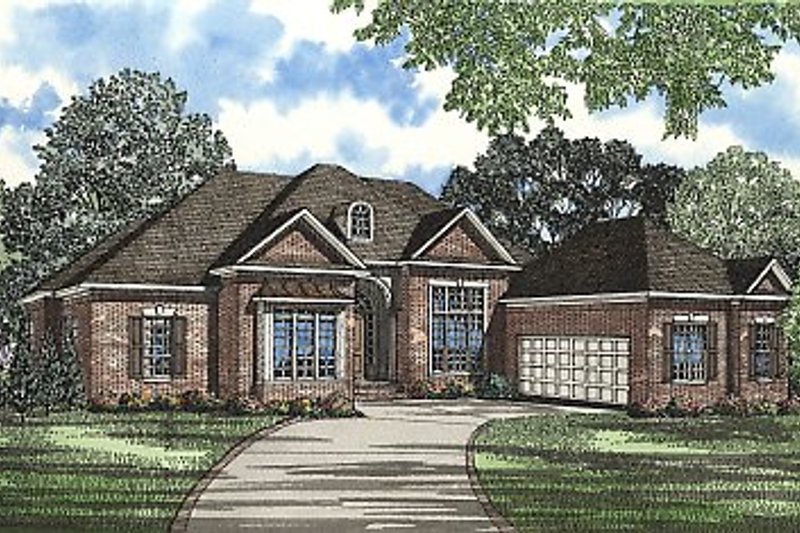 Architectural House Design - Traditional Exterior - Front Elevation Plan #17-2062