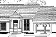 European Style House Plan - 3 Beds 3.5 Baths 3402 Sq/Ft Plan #67-370 