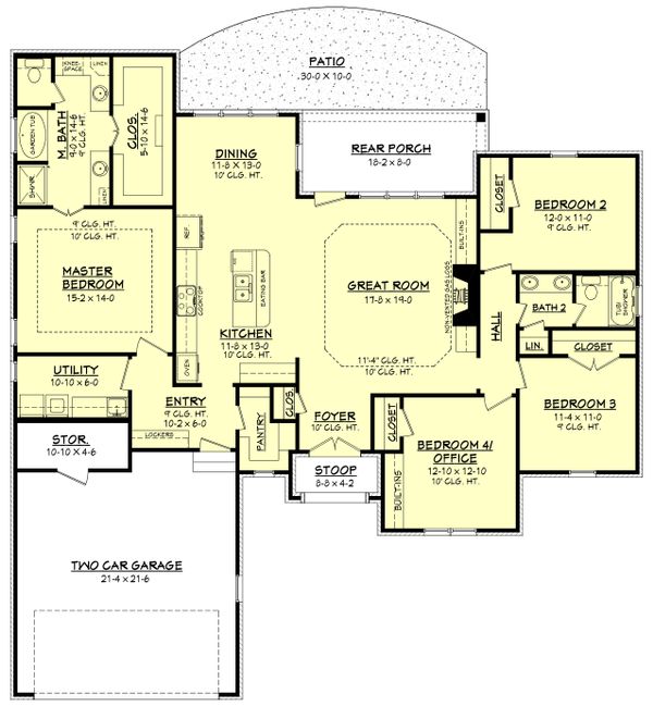 House Design - European Floor Plan - Main Floor Plan #430-138