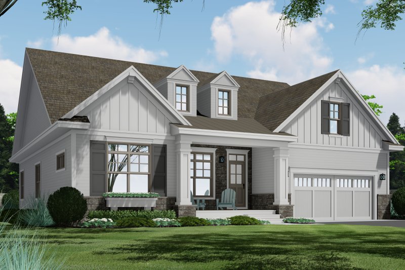 Dream House Plan - Traditional Exterior - Front Elevation Plan #51-1186
