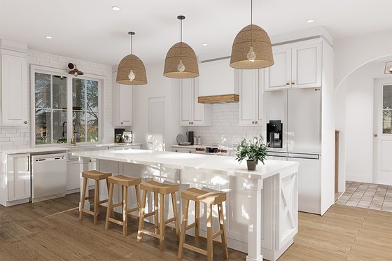 Interior - Kitchen 1 for European House Plan #23-2856 - 2 bed, 1 bath