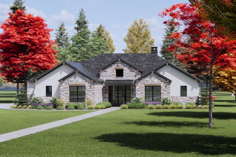 Dream House Plan - Exterior - Front Elevation 5 for Mediterranean House Plan #1096-80 - 4 bed, 3.5 bath