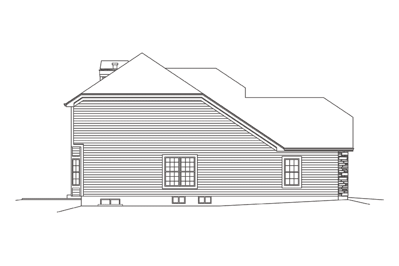 House Blueprint - Exterior - Other Elevation for Craftsman House Plan #57-616 - 3 bed, 2.5 bath