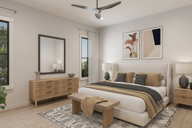 Dream House Plan - Interior - Master Bedroom for Barndominium House Plan #430-363 - 4 bed, 3.5 bath
