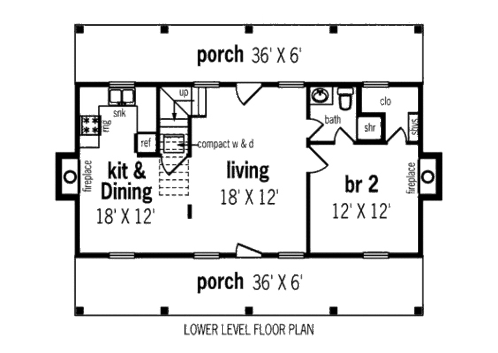 Cabin Style House Plan 2 Beds 2 Baths 1034 Sq Ft Plan 45 335 Eplans Com Cabin Style House Plan 2 Beds 2 Baths 1034 Sq Ft Plan 45 335 Eplans Com