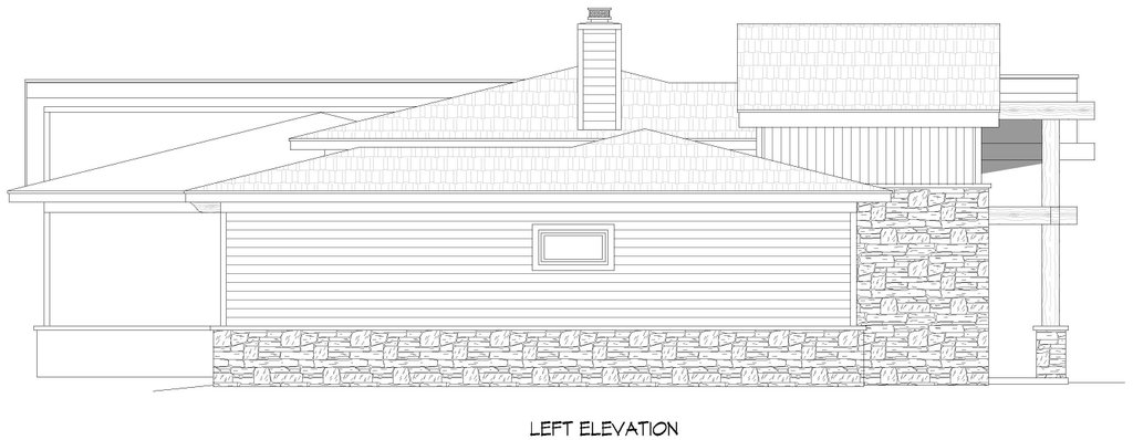 Exterior - Other Elevation for Contemporary House Plan #932-1431 - 3 bed, 2.5 bath
