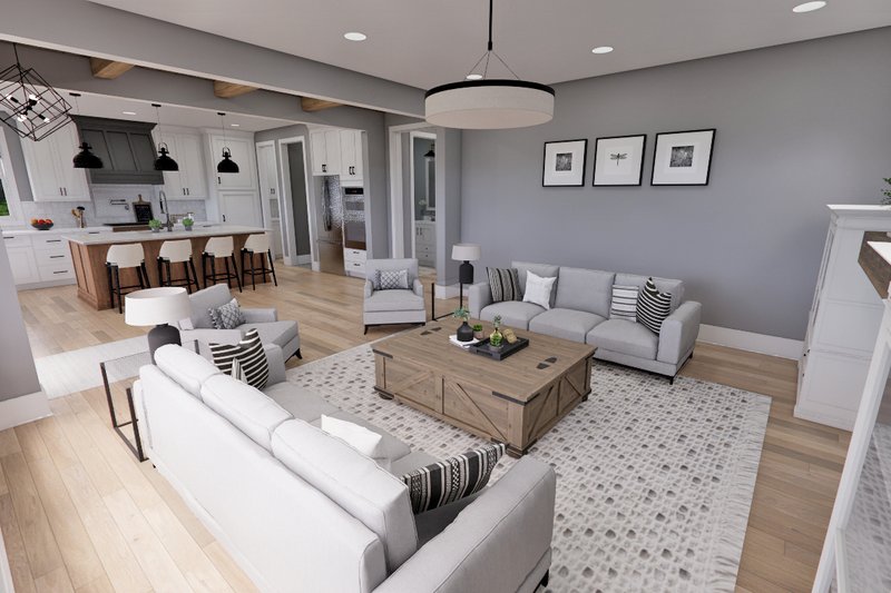 House Design - Interior - Family Room 1 for Traditional House Plan #51-1257 - 3 bed, 3.5 bath