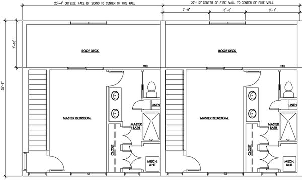 Modern Floor Plan - Upper Floor Plan #448-1