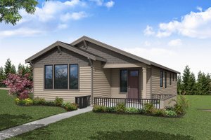Craftsman Exterior - Front Elevation Plan #124-1387
