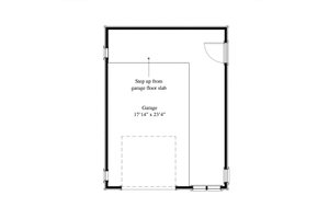 Floor Plan - Main Floor for Cottage House Plan #917-7, 0 bath