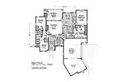 European Style House Plan - 3 Beds 2.5 Baths 2462 Sq/Ft Plan #310-1306 