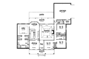 Southern Style House Plan - 4 Beds 2 Baths 2352 Sq/Ft Plan #36-203 