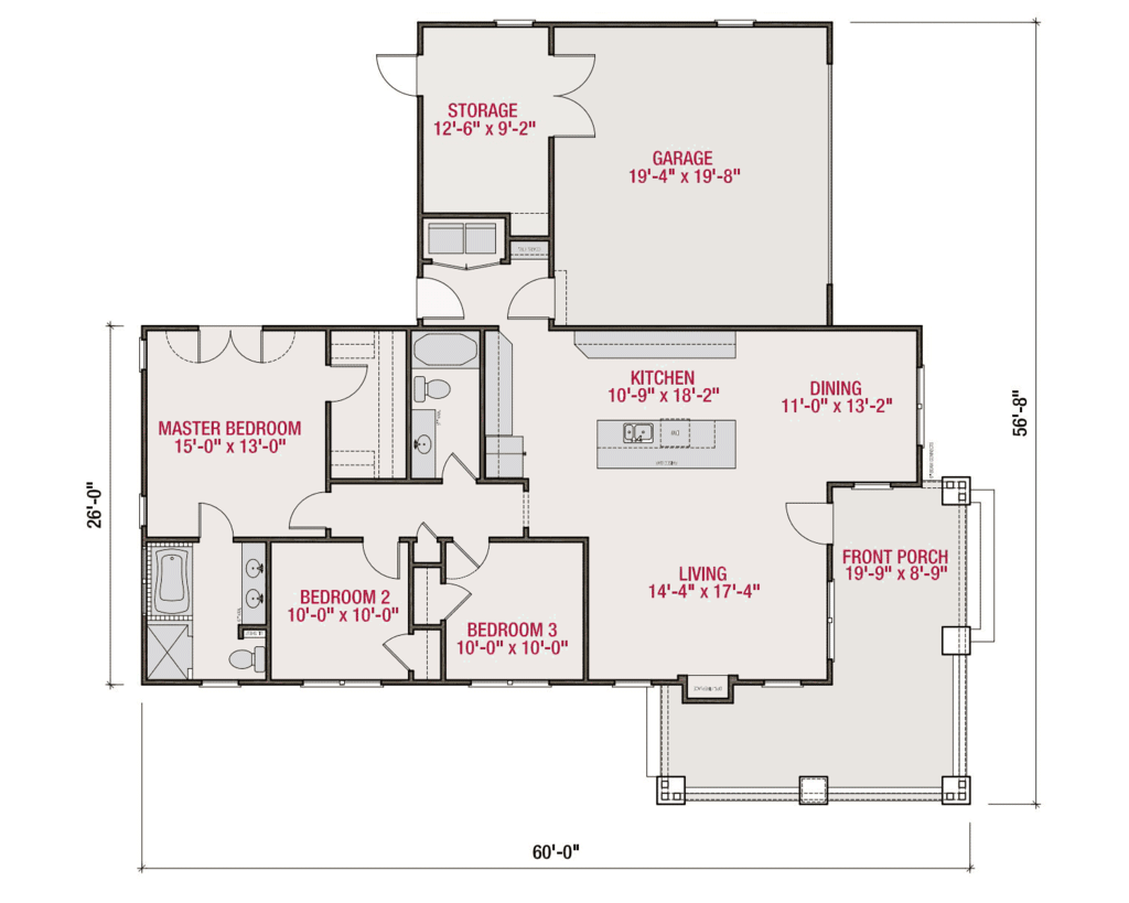 Craftsman Style House Plan 3 Beds 2 Baths 1451 Sq Ft Plan 461 54 Builderhouseplans Com Craftsman Style House Plan 3 Beds 2 Baths 1451 Sq Ft Plan 461 54 Builderhouseplans Com