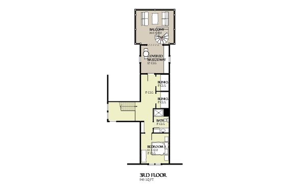Floor Plan - Other Floor for Beach House Plan #901-120 - 4 bed, 3.5 bath