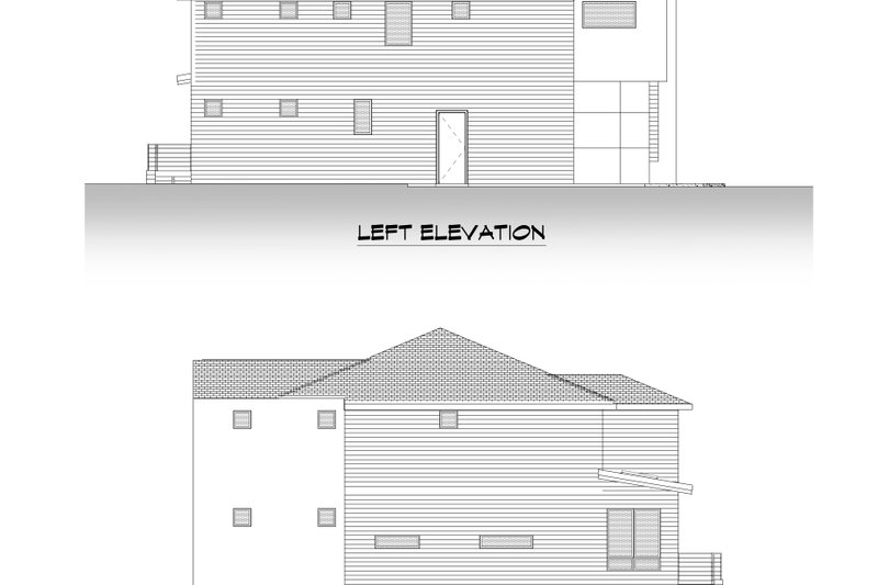 House Plan Design - Exterior - Other Elevation 2 for Contemporary House Plan #1066-173 - 5 bed, 4.5 bath