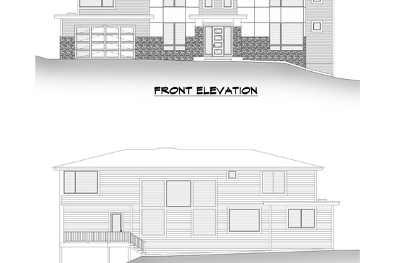 Exterior - Other Elevation for Contemporary House Plan #1066-141 - 5 bed, 4.5 bath