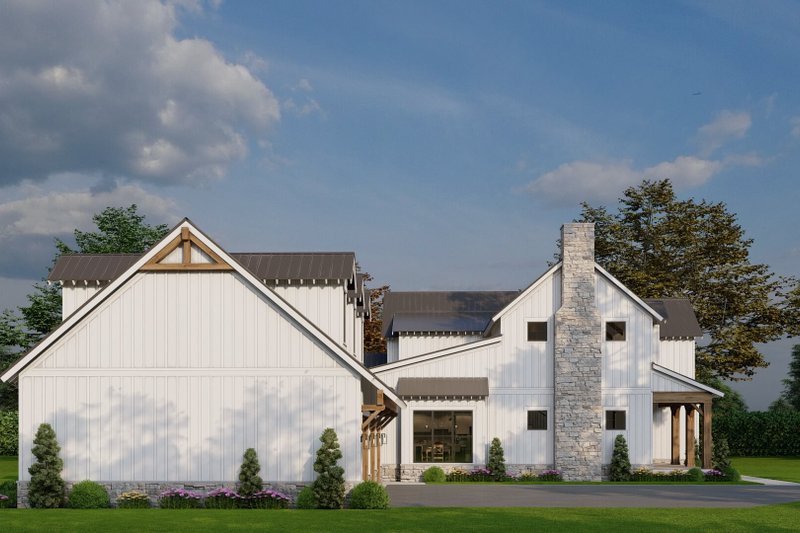 House Blueprint - Exterior - Front Elevation 8 for Farmhouse House Plan #923-273 - 4 bed, 3.5 bath