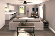 Country Style House Plan - 2 Beds 1 Baths 864 Sq/Ft Plan #44-203 