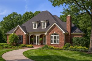 European Exterior - Front Elevation Plan #17-228