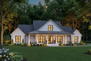 Exterior - Front Elevation 3 for Farmhouse House Plan #430-390 - 4 bed, 3.5 bath