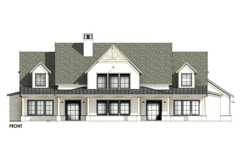 Home Plan - Exterior - Front Elevation 5 for Country House Plan #1096-3 - 4 bed, 4.5 bath