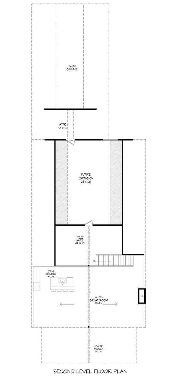 Architectural House Design - Craftsman Floor Plan - Upper Floor Plan #932-546