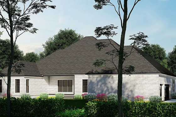 Exterior - Rear Elevation for Craftsman House Plan #923-252 - 4 bed, 3 bath