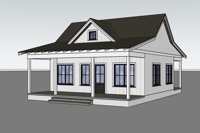 Dream House Plan - Exterior - Other Elevation for Country House Plan #1105-20 - 1 bed, 1 bath