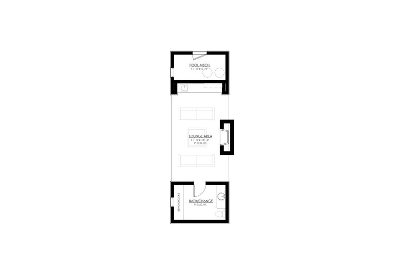 House Blueprint - Floor Plan - Main Floor for Farmhouse House Plan #1114-106, 0.5 bath