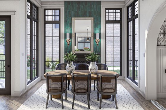Interior - Dining Room for European House Plan #455-588 - 3 bed, 3.5 bath