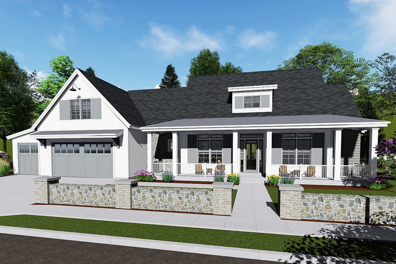 House Plan Design - Country Exterior - Front Elevation Plan #1069-3