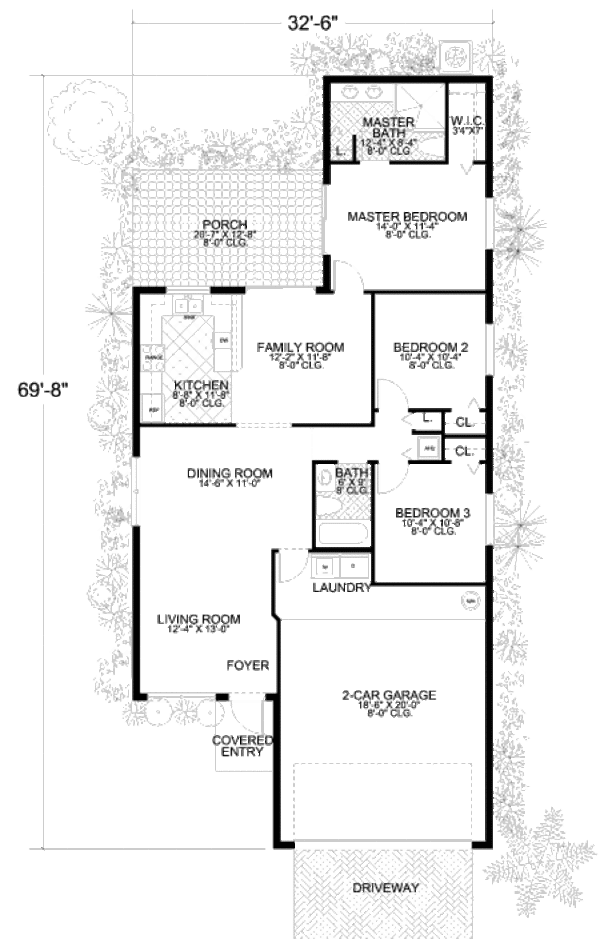 Cottage Floor Plan - Main Floor Plan #420-104