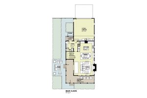 Floor Plan - Main Floor for Beach House Plan #901-120 - 4 bed, 3.5 bath