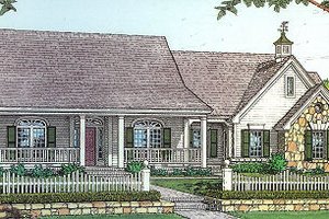 Country Exterior - Front Elevation Plan #310-604