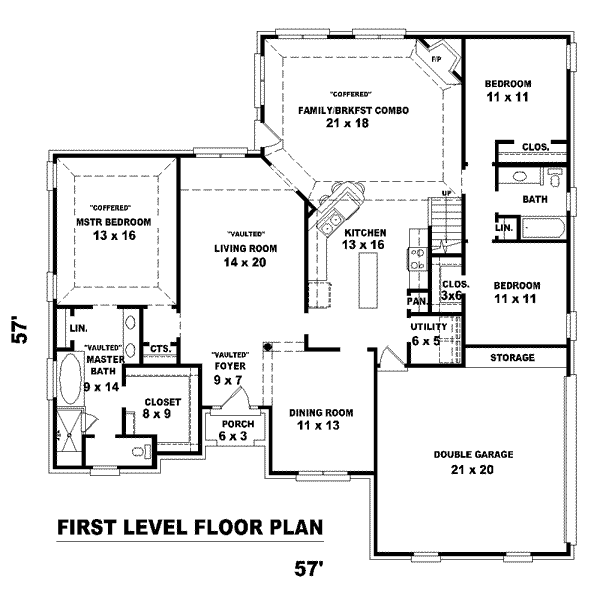 European Floor Plan - Main Floor Plan #81-1539