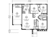 Ranch Style House Plan - 3 Beds 1 Baths 1145 Sq/Ft Plan #25-1121 