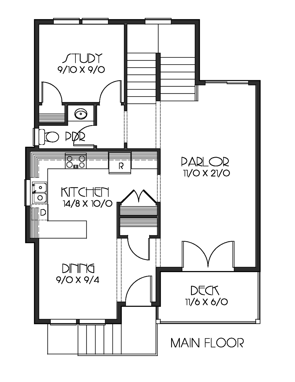 Craftsman Style House Plan - 4 Beds 3.5 Baths 2046 Sq/Ft Plan #423-63 ...