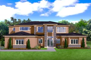 Contemporary Exterior - Front Elevation Plan #1058-181