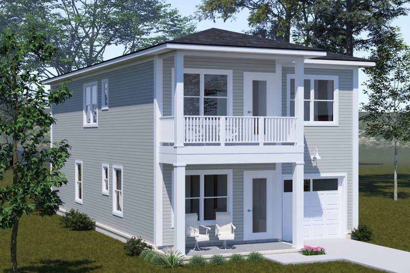 Home Plan - Exterior - Other Elevation 2 for Modern House Plan #513-2324 - 3 bed, 2.5 bath