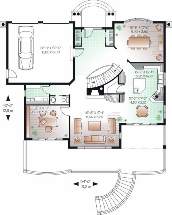 Home Plan - European Floor Plan - Main Floor Plan #23-836