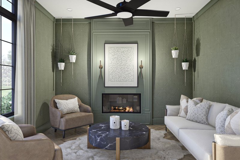 Home Plan - Interior - Family Room for Cottage House Plan #455-299 - 3 bed, 2.5 bath